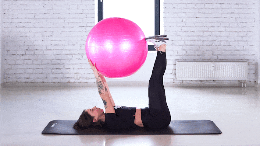 How to perform dead bug with the stability ball