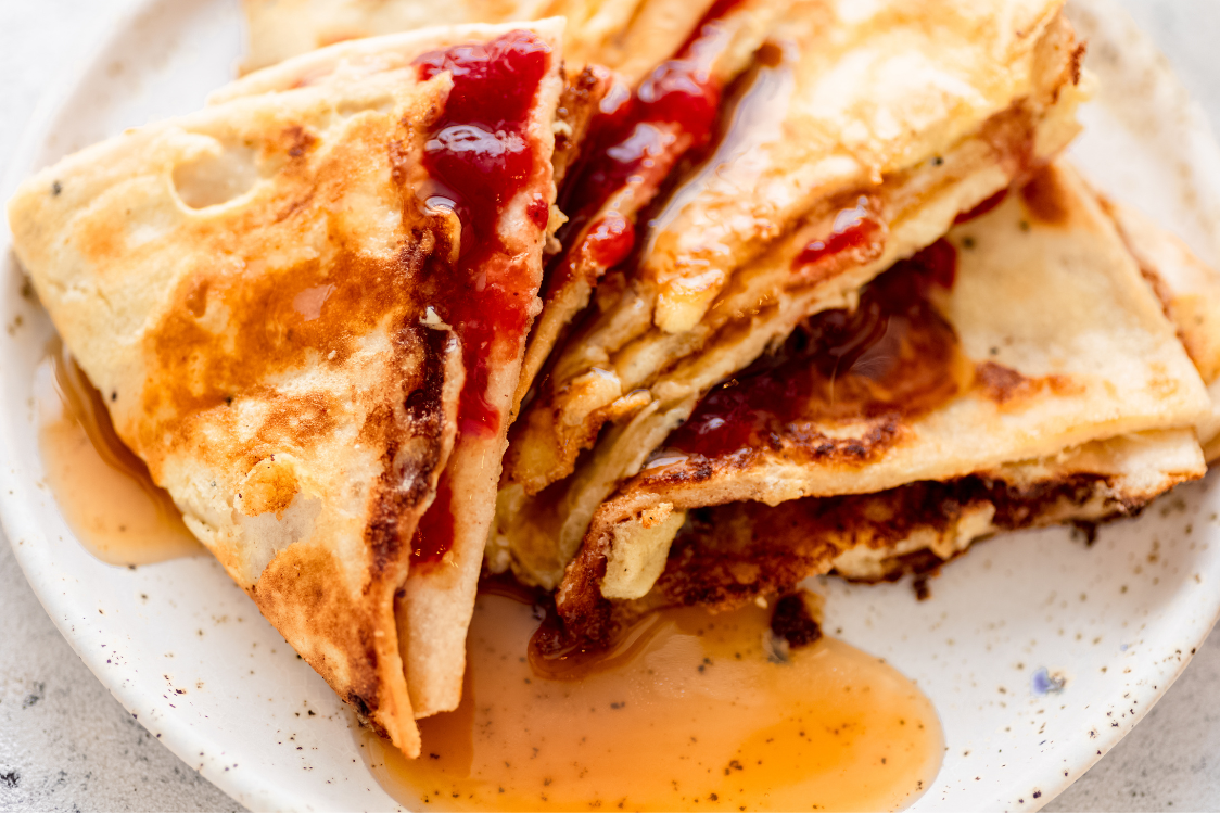 Süßer Tortilla French Toast