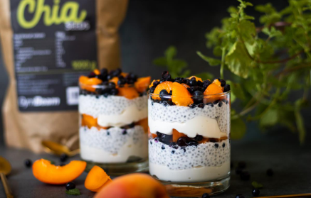 Fitness-Rezept: Quark-Chia-Pudding mit Früchten