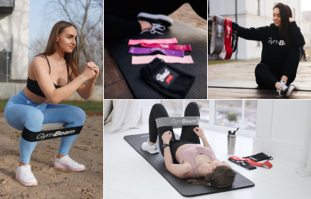 Ein rundes und festes Gesäß ohne Hantel. Probiere das Widerstandsband-Training