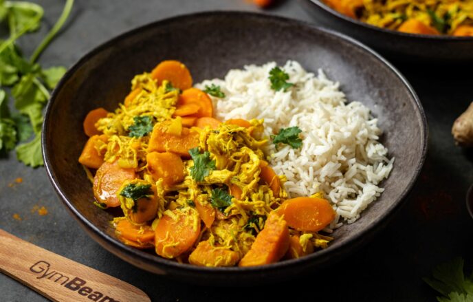 Fitness-Rezept: Aromatisches indisches Curry mit geschnetzeltem Hähnchenfleisch