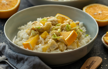 Fitness-Rezept: Saftige Hähnchenbrust in Orangensoße