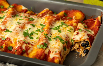 Fitness-Rezept: Hähnchen-Enchiladas