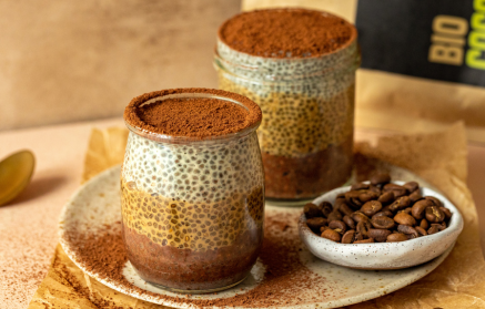 Fitness-Rezept: Tiramisu-Chia-Pudding