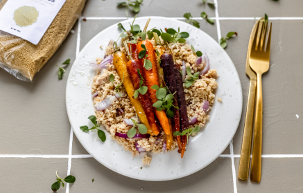Fitness-Rezept: Couscous mit Thunfisch und glasierten Karotten