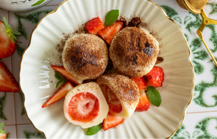 Fitness-Rezept: Quarkknödel mit Erdbeeren