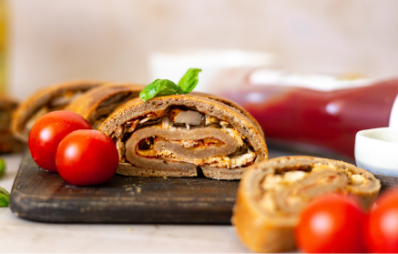 Fitness-Rezept: Herzhafter Pizzastrudel