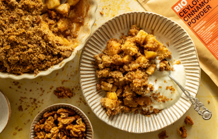 Fitness-Rezept: Apfel-Crumble mit Zimt
