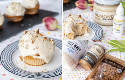Fitness-Rezept: Köstliche Protein-Cupcakes mit Mandel-Topping