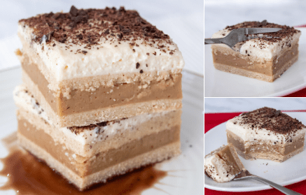 Fitness-Rezept: 3Bit Karamell-Pudding-Kuchen mit Frischkäse-Glasur