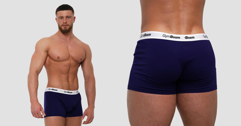 Men's Essentials Boxers 3Pack Navy - GymBeam