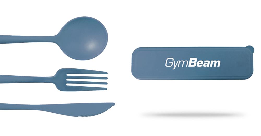 Besteckset 2GO Blau - GymBeam