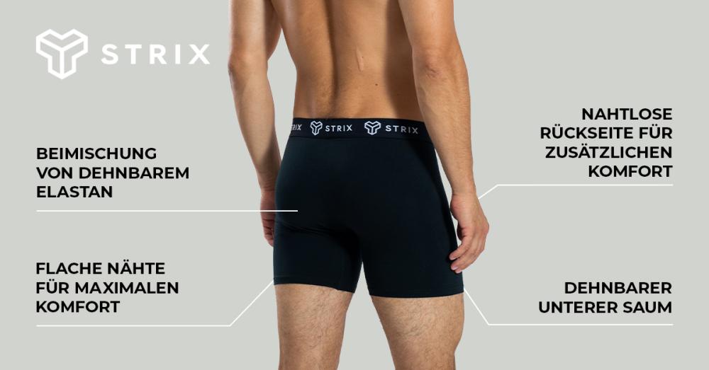 Men's Essential 2Pack Black Boxers - STRIX