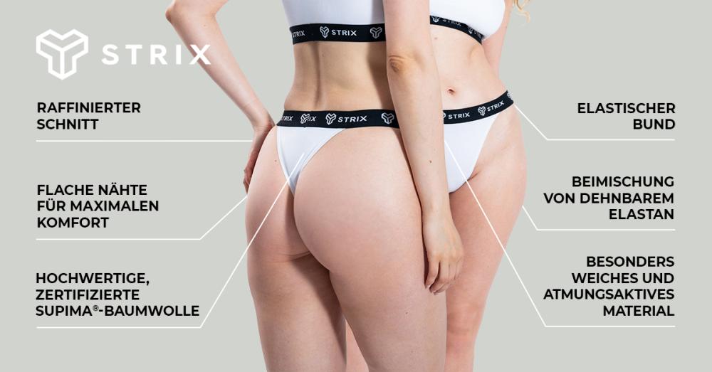 Essential Thongs 2Pack Black - STRIX