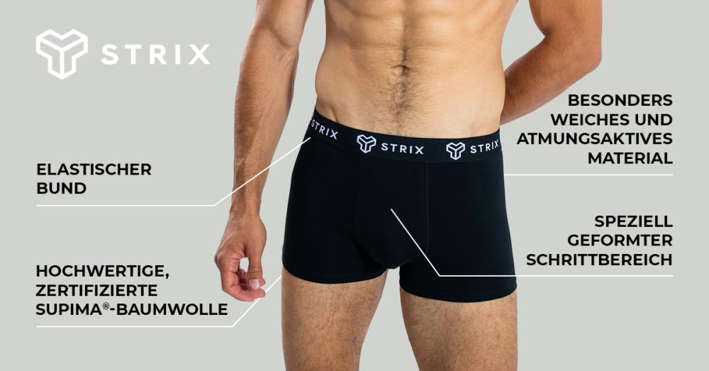 Men's Essential Trunks 2Pack Black - STRIX