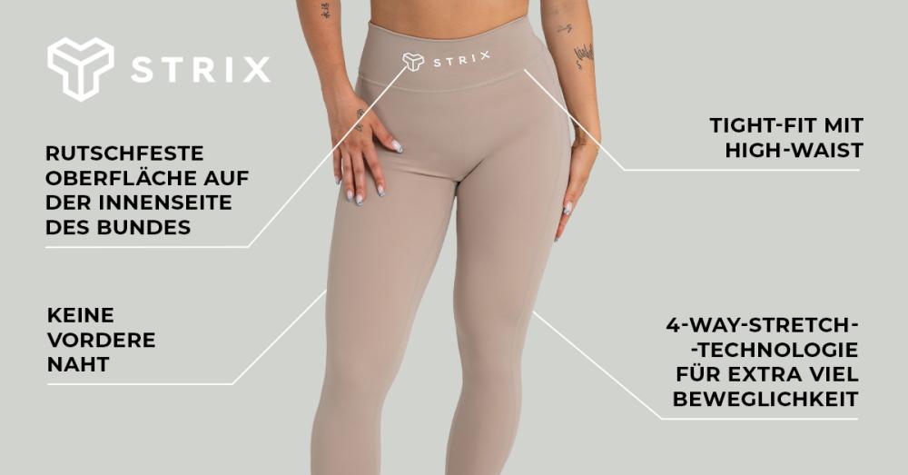 Women's Taupe Leggings - STRIX