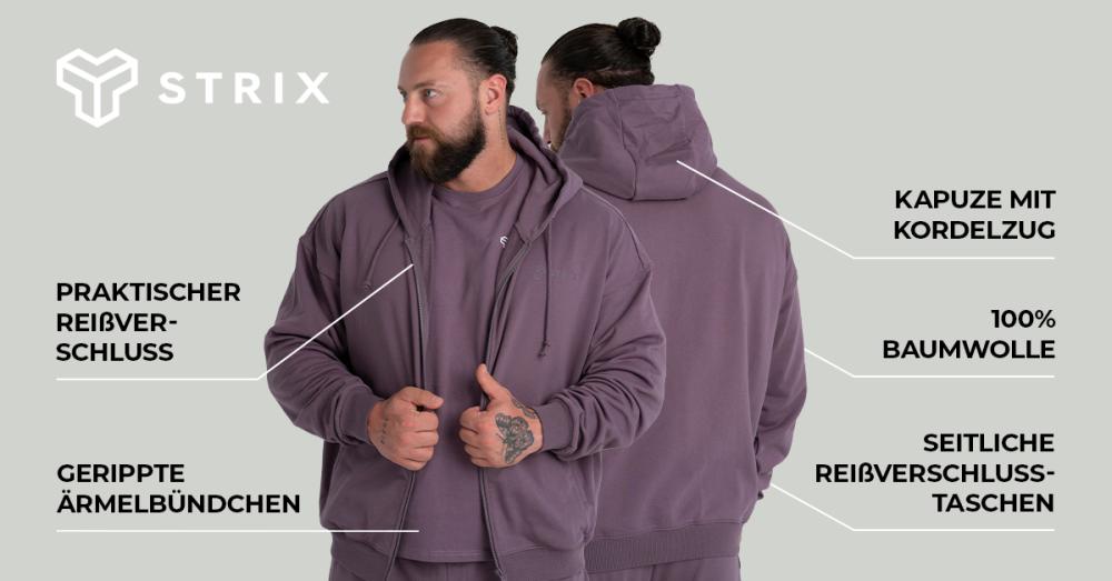 Zip Hoodie Taupe - STRIX