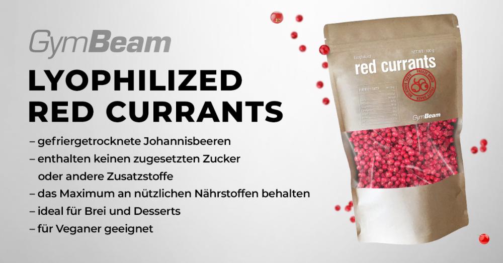 Lyophilisierte rote Johannisbeeren - GymBeam