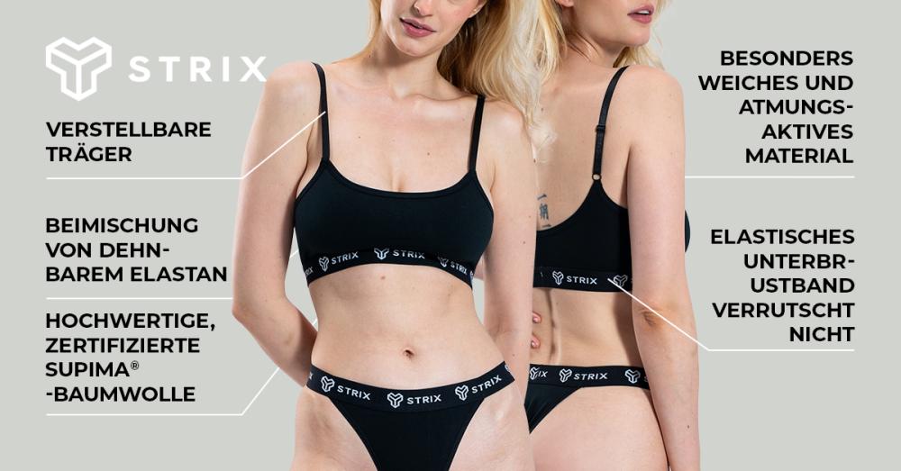 Essential Bralette Black Bra - STRIX