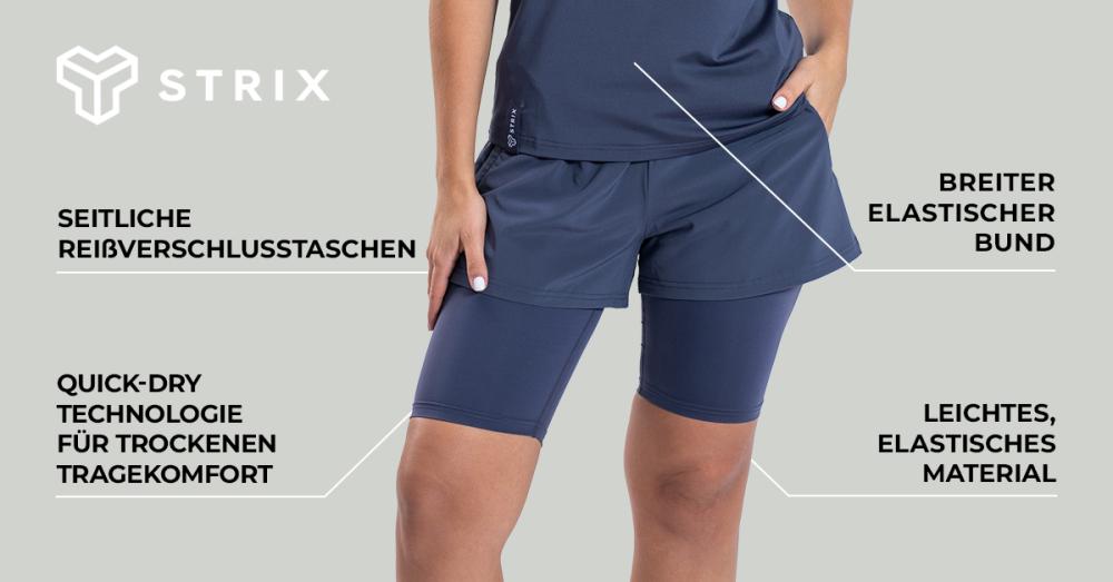 Women's ULTRA 2in1 Shorts Graystone - STRIX
