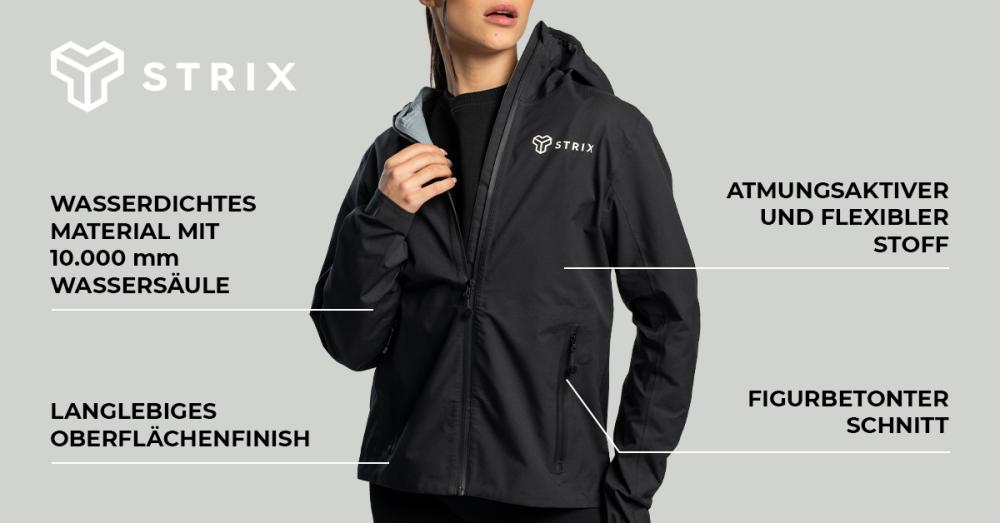 Women's Vertex Jacket Black - STRIX