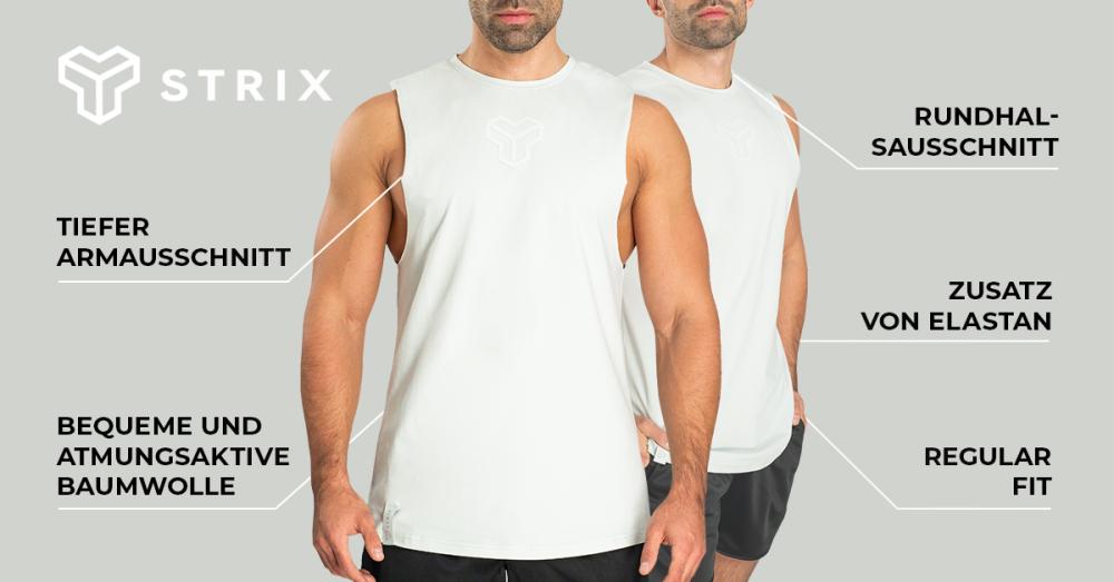 Essential Cut-Off Tank Top Mondgrau - STRIX