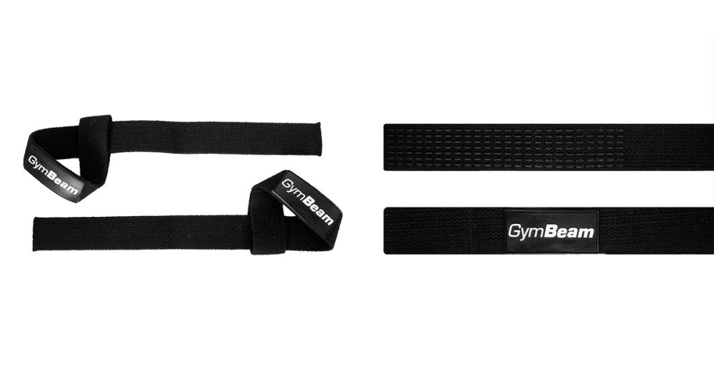 Essential Lifting Straps Black - GymBeam 