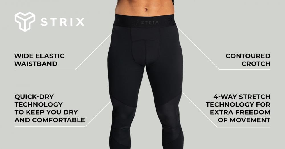 Men's Nebula Leggings Black - STRIX