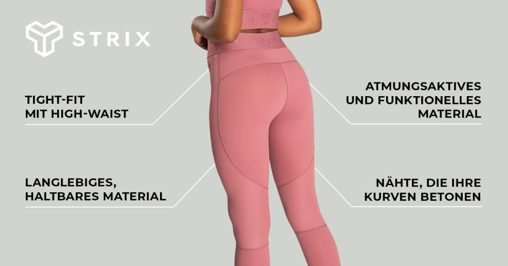 Damen-Leggings Nebula indischrot - STRIX