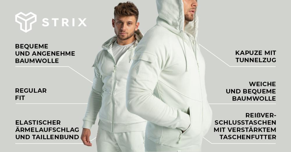 Nova Zip Up Hoodie Deep Teal - STRIX