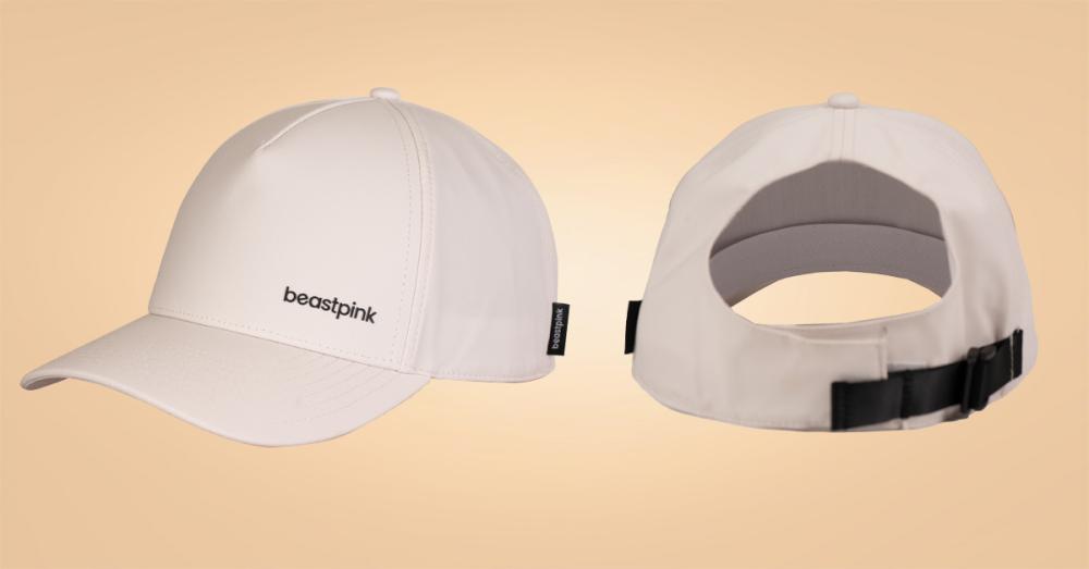 Ponytail Cap Ivory - BeastPink