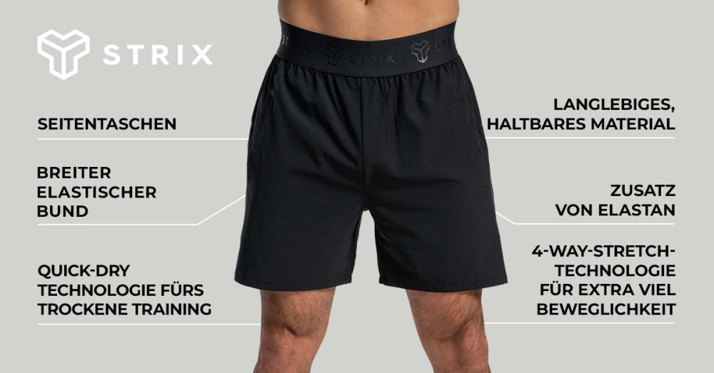 Lunar Shorts Black - STRIX