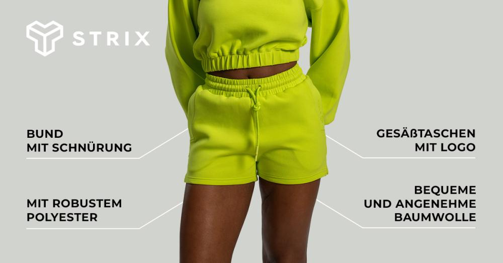 Women's Lunar Shorts Chartreuse - STRIX