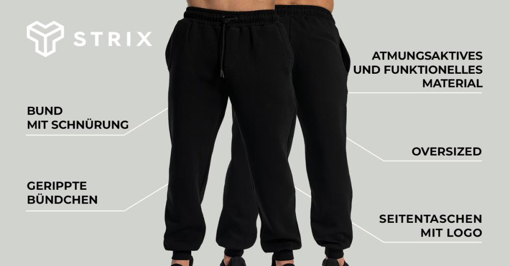 Relaxed Joggers Black - STRIX