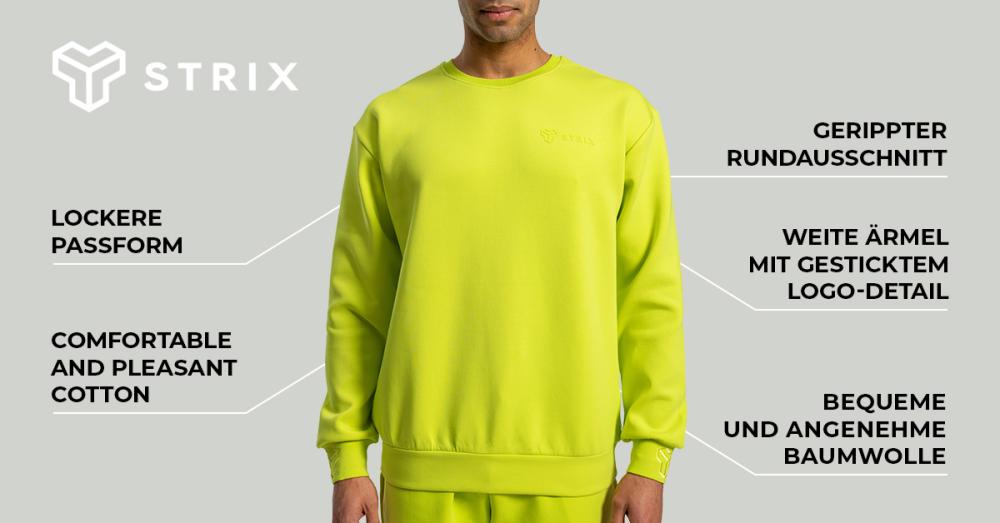 Relaxed Sweatshirt Chartreuse - STRIX
