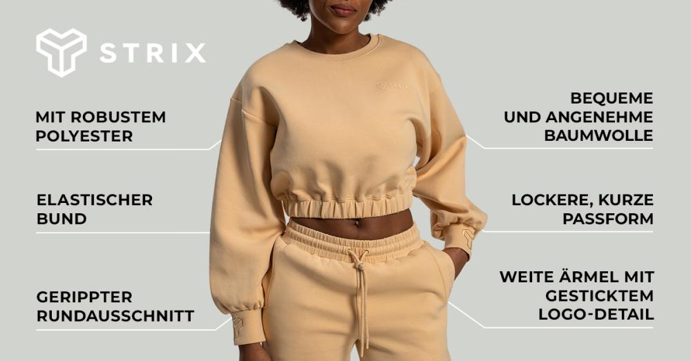 Women's Lunar Cropped Jumper Sandshell - STRIX