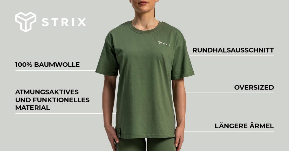 Women's Lunar Oversized Tee Cedar Green- STRIX