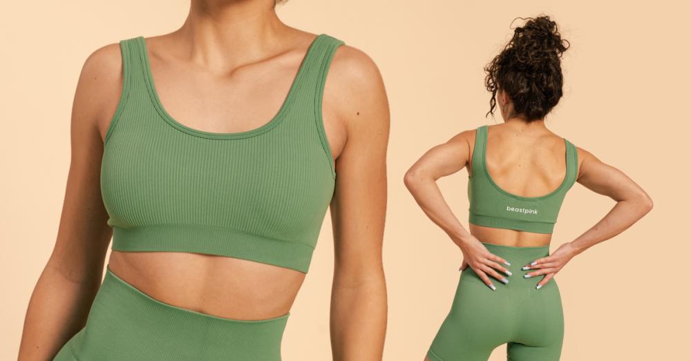Hyper Sport-Bralette in Olivine - BeastPink