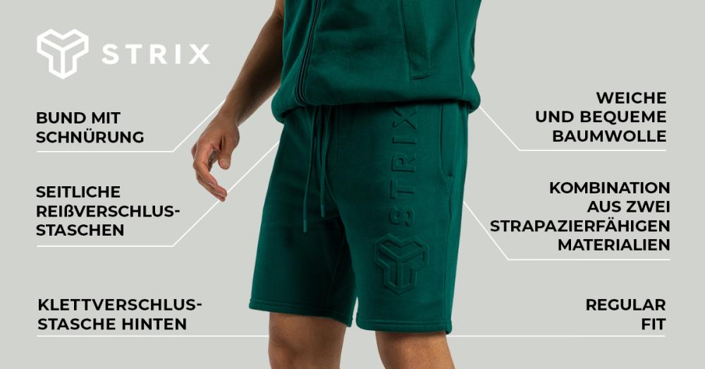 Geprägte Shorts in Emerald - STRIX