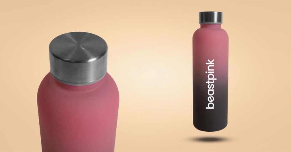 Thirst Trap Trinkflasche (500ml) in Gradient - BeastPink