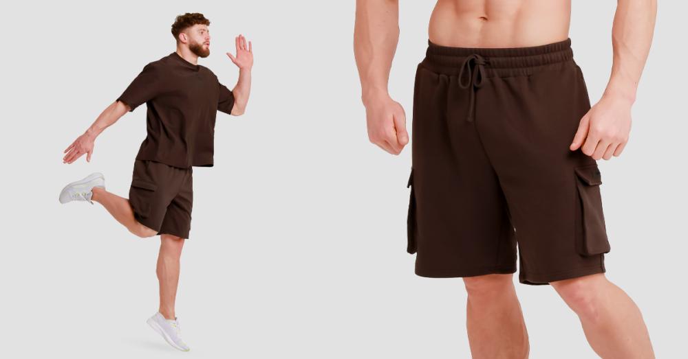 Utility Shorts Brown - GymBeam