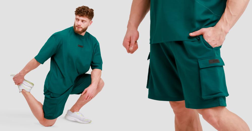 Utility Shorts Green - GymBeam
