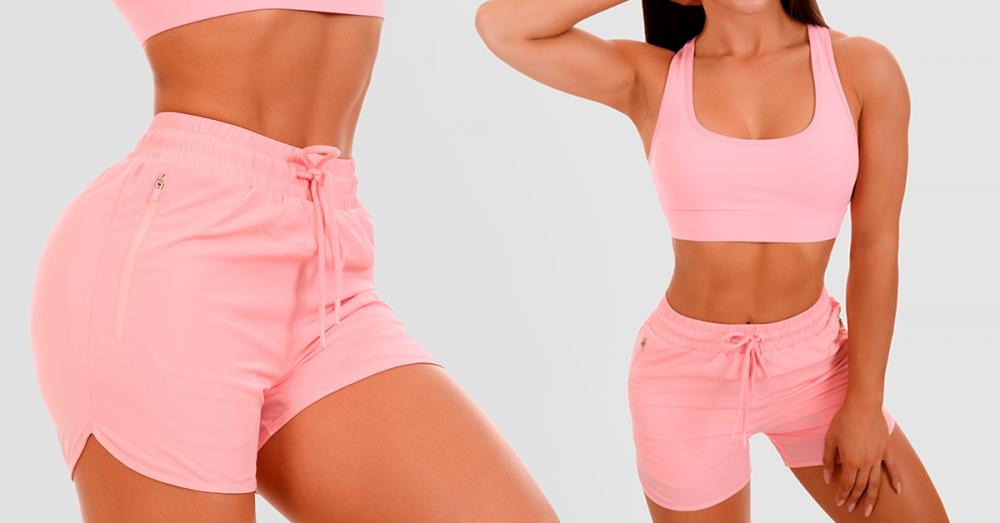 Damen TRN Shorts rosa - GymBeam