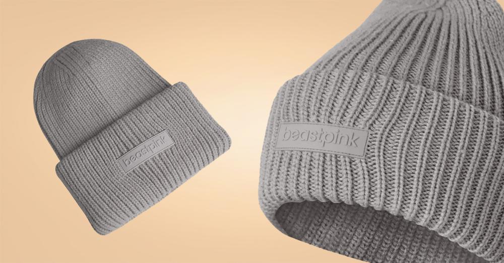 Winter Beanie Grey - BeastPink
