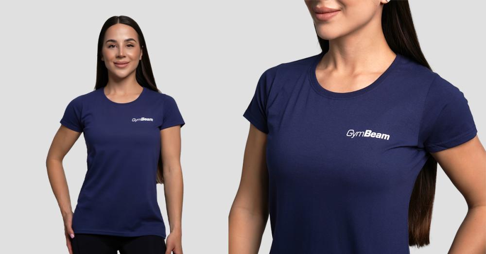 Women's Basic T-Shirt Navy Blue - GymBeam 