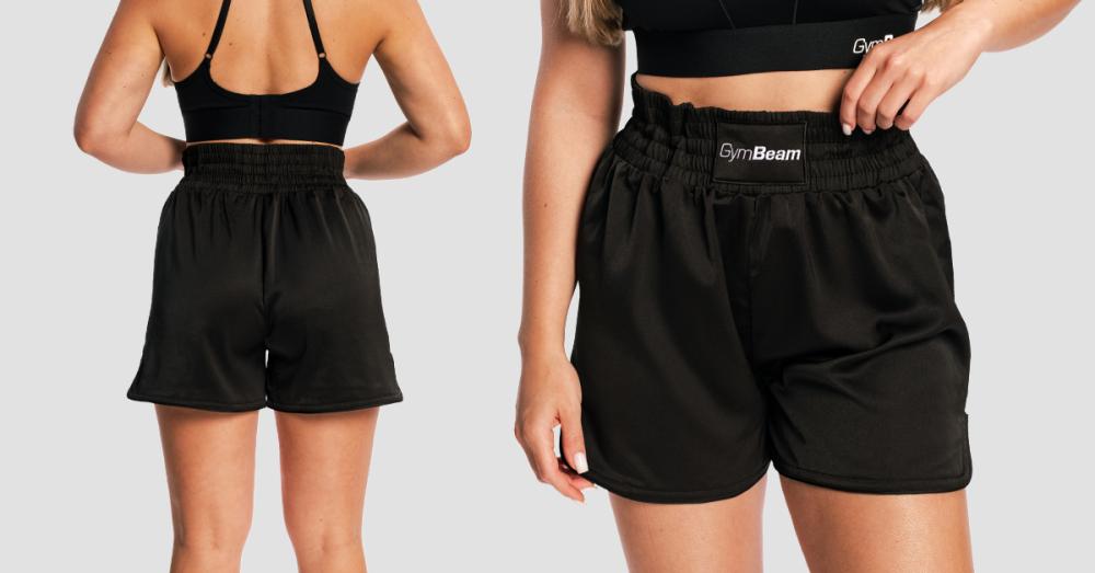 Women's Boxing Combat Shorts Black - GymBeam
