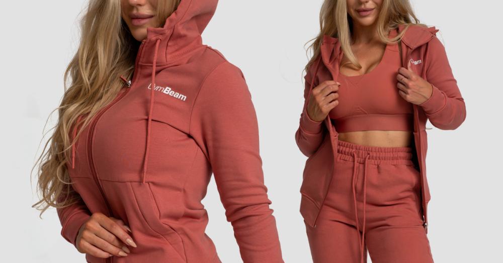 Women's Limitless Zip Up Hoodie Cinnamon - GymBeam