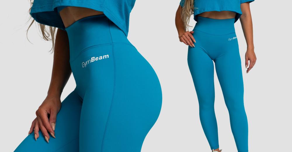 Women's Limitless High-Waisted Leggings Aquamarine - GymBeam