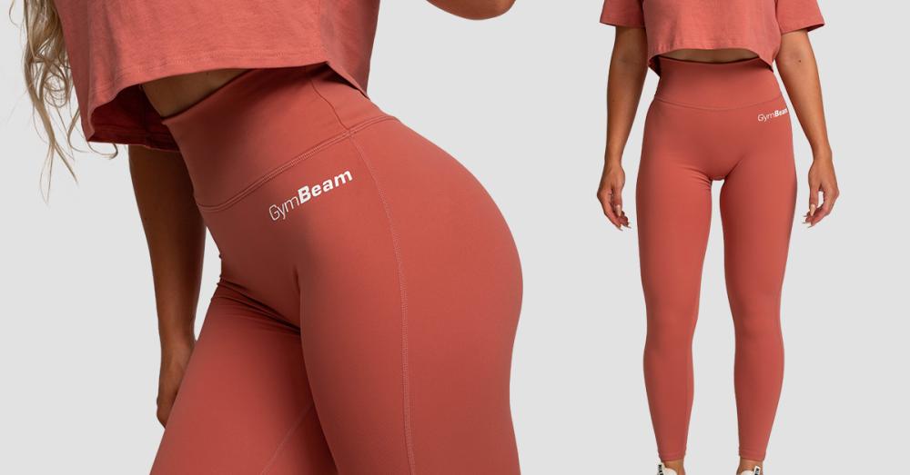 Women's Limitless High-Waisted Leggings Cinnamon - GymBeam