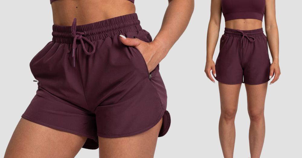 Women's TRN Shorts Eggplant - GymBeam